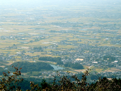 龍王山より見た柳本古墳群