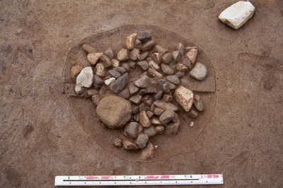 布留遺跡で発見された1万年前の調理施設跡