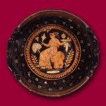 赤絵式パテラ　イタリア　前340-330年頃　径35.2cm