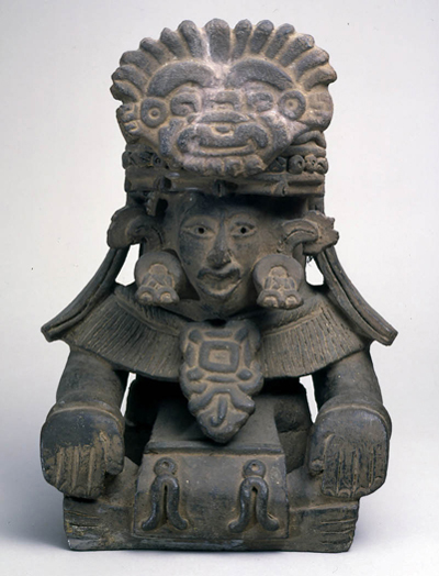 副葬用神像形香炉　メキシコ、オアハカ　推/4～7世紀　高36.8cm